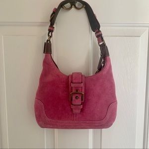 Coach suede handbag